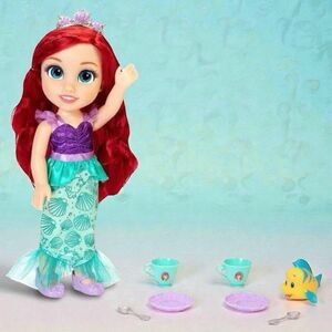 Disney Little Mermaid Ariel Doll 14” Tea Time Flounder Princess Christmas Gift